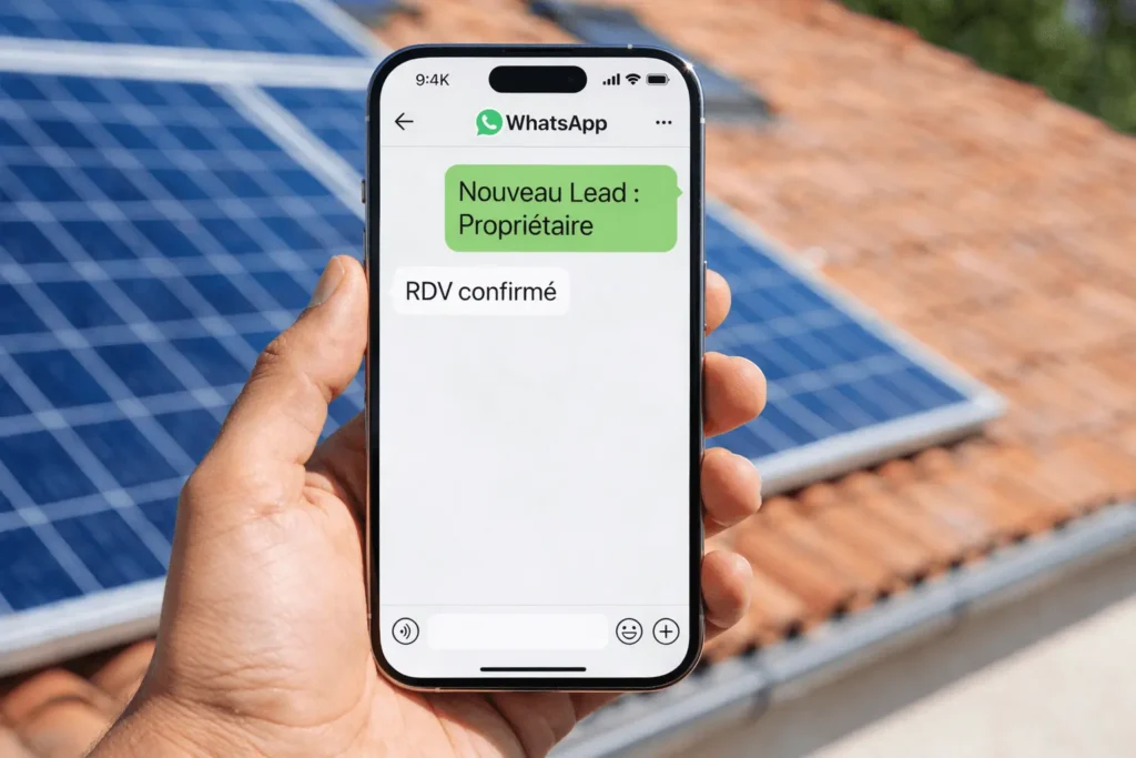 automation WhatsApp solar